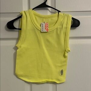 Free people movement free throw tank top- light citrus